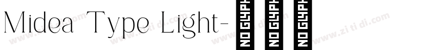 Midea Type Light字体转换